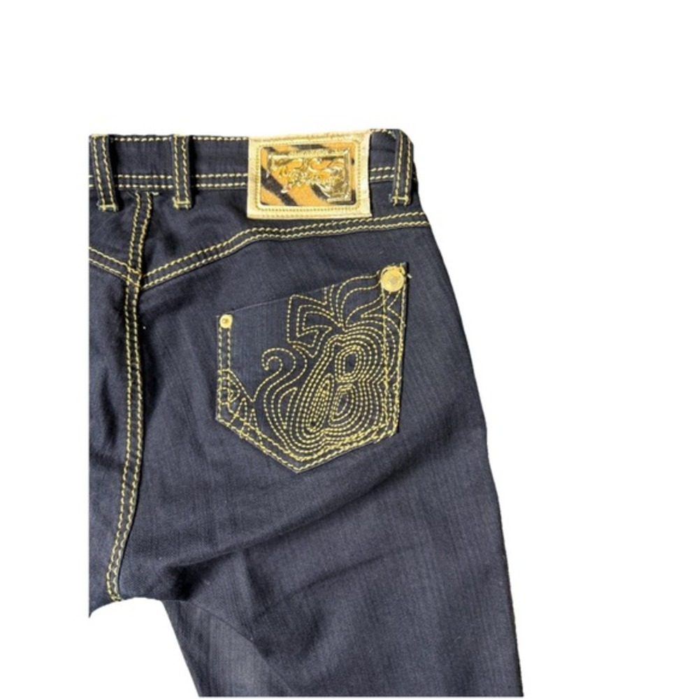 Apple‎ Bottom Boot Cut Jeans Women Size 7/8 Embroidered Pocket 90s/Y2k Vintage - Picture 9 of 13